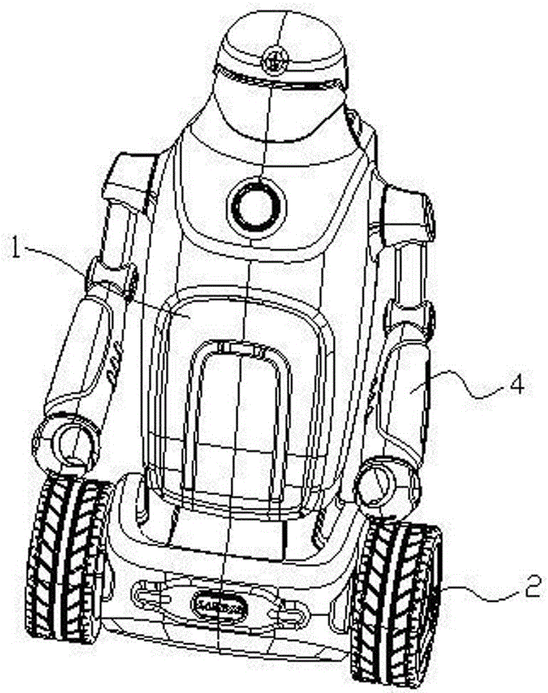 Upstanding balancing robot