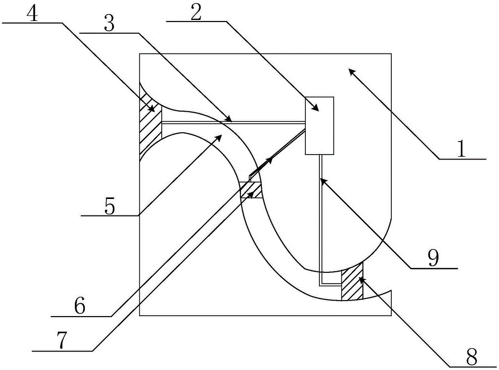 Low-impact stable-pressure buffer type hydroelectric generation system