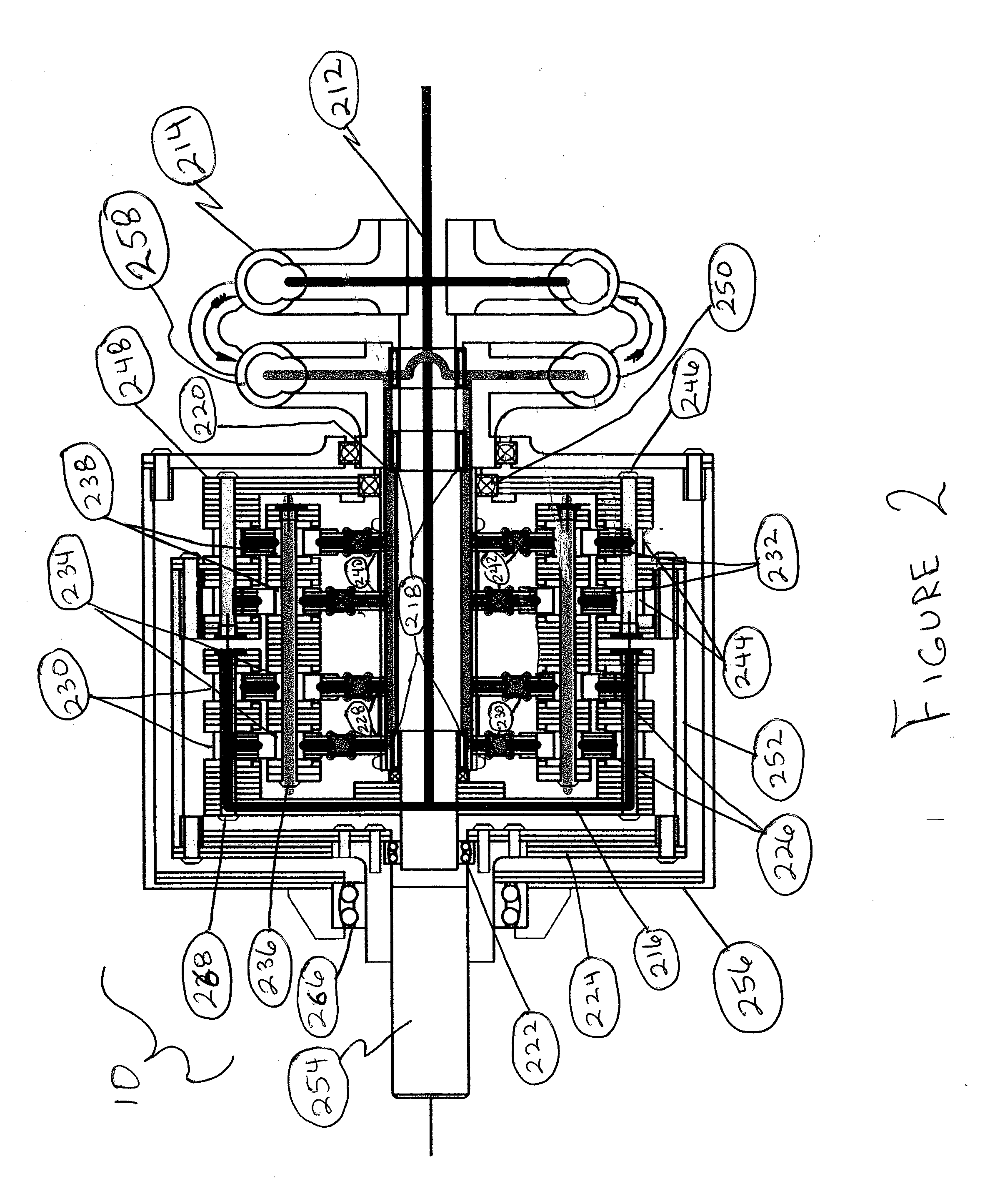 Power transmission system with continuously variable speed control