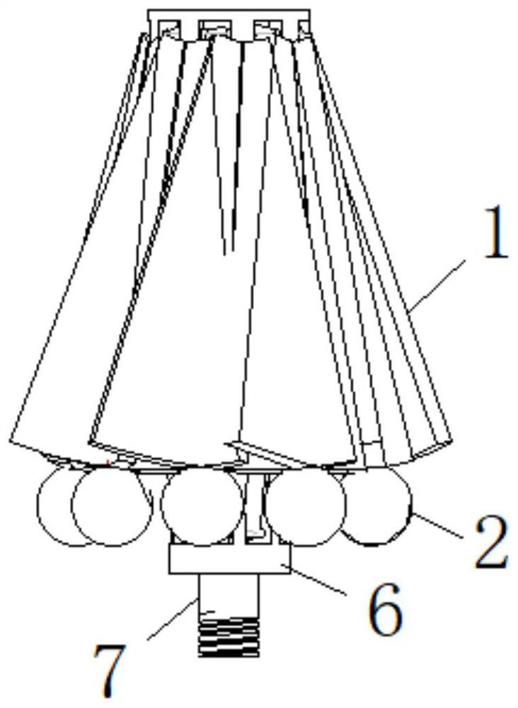 Oil baffle cap structure, compressor and air conditioner