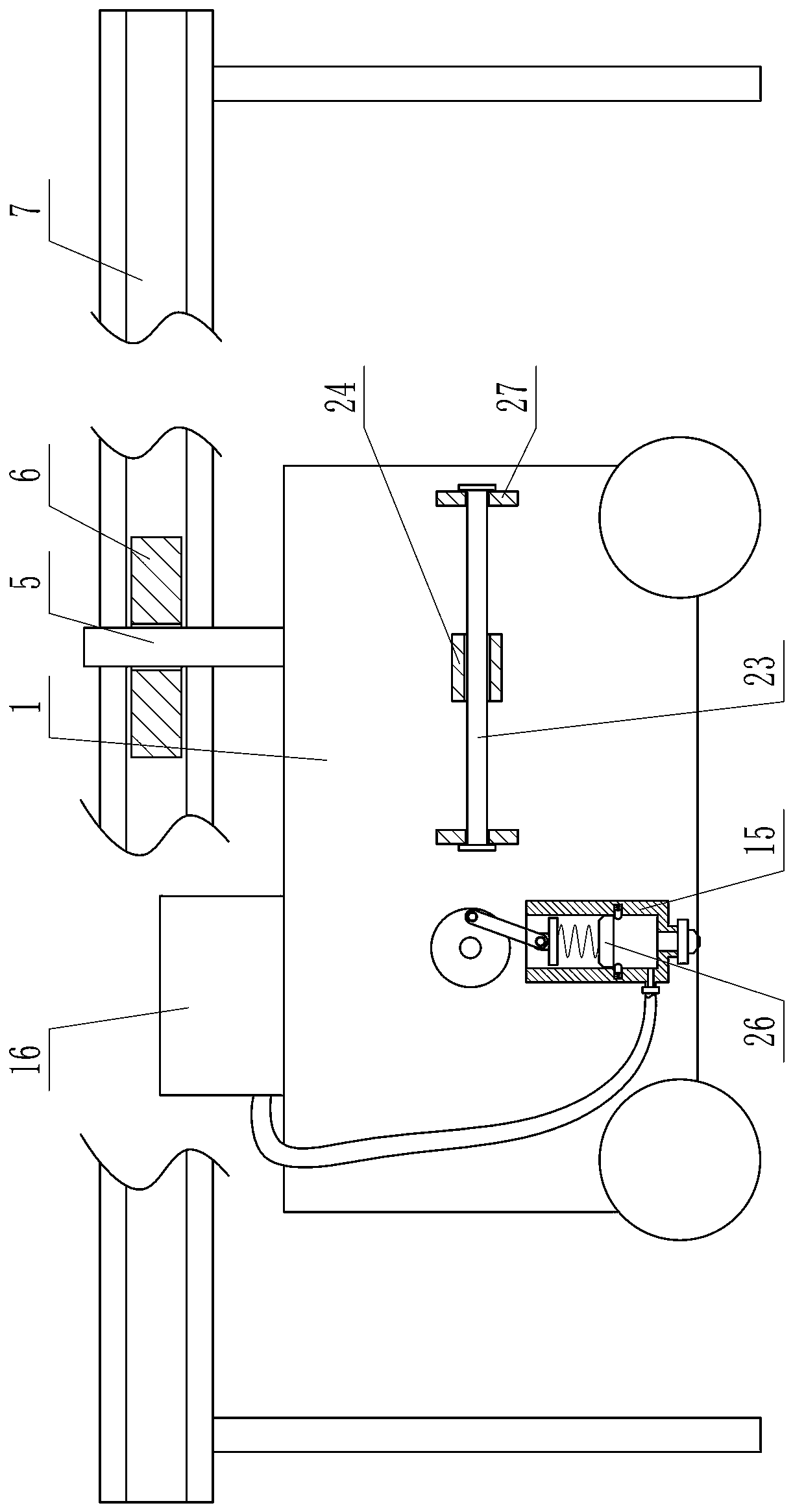 Steel bar spacing marking device