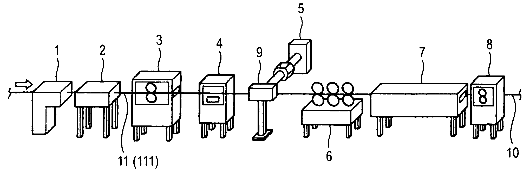 Long molded article