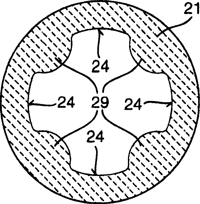 Thread tube of open end spinning arrangement
