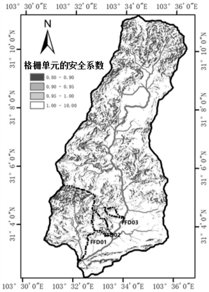 Shallow landslide solid source quantity estimation method based on underlying surfaces of small watersheds in mountainous areas and hydrodynamic conditions