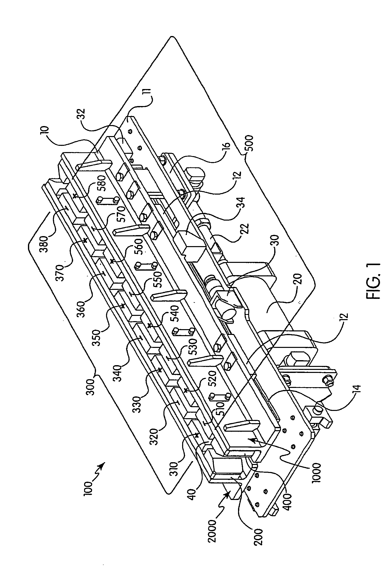 Selectively incrementally actuated linear eddy current braking system