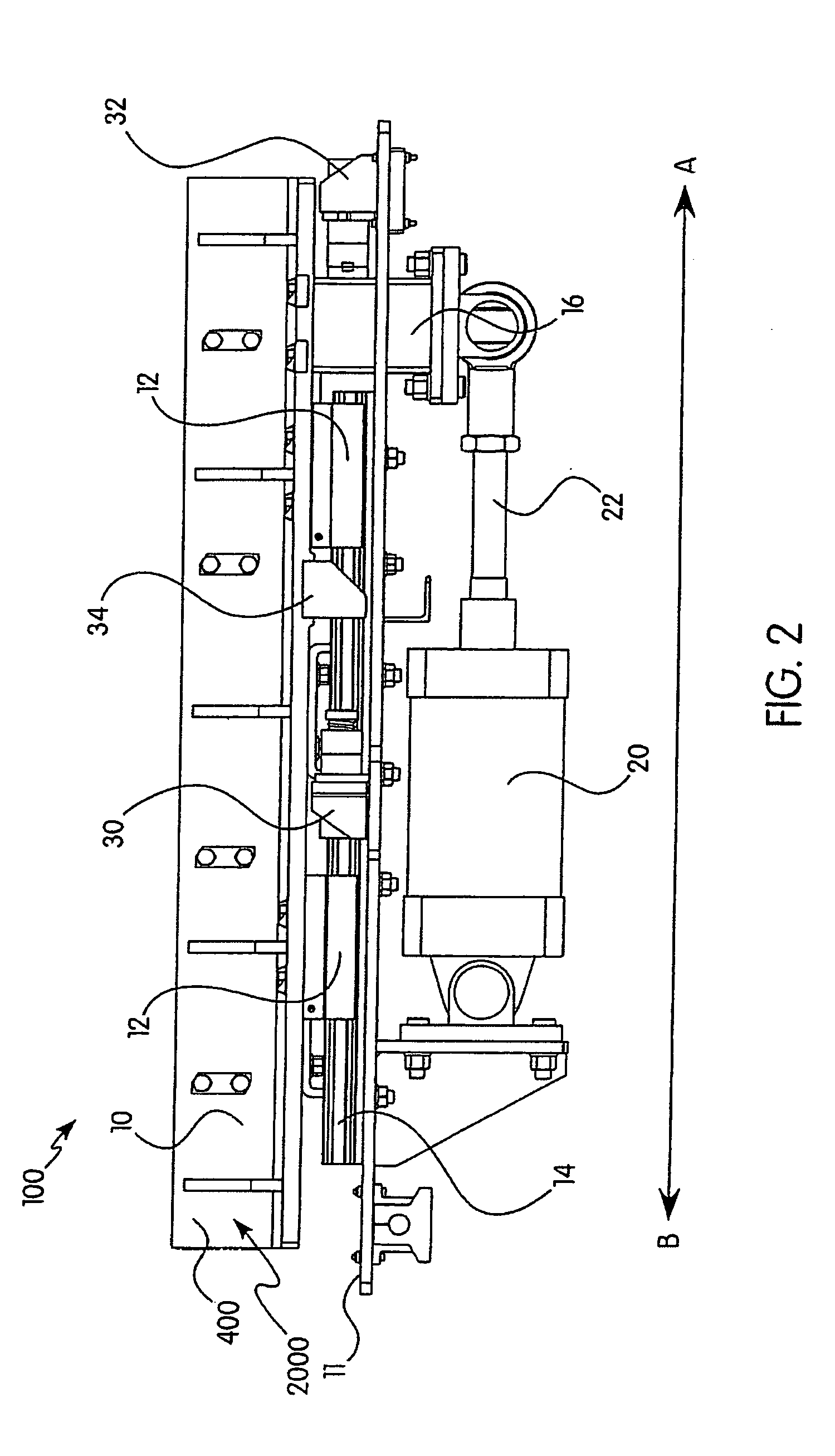 Selectively incrementally actuated linear eddy current braking system