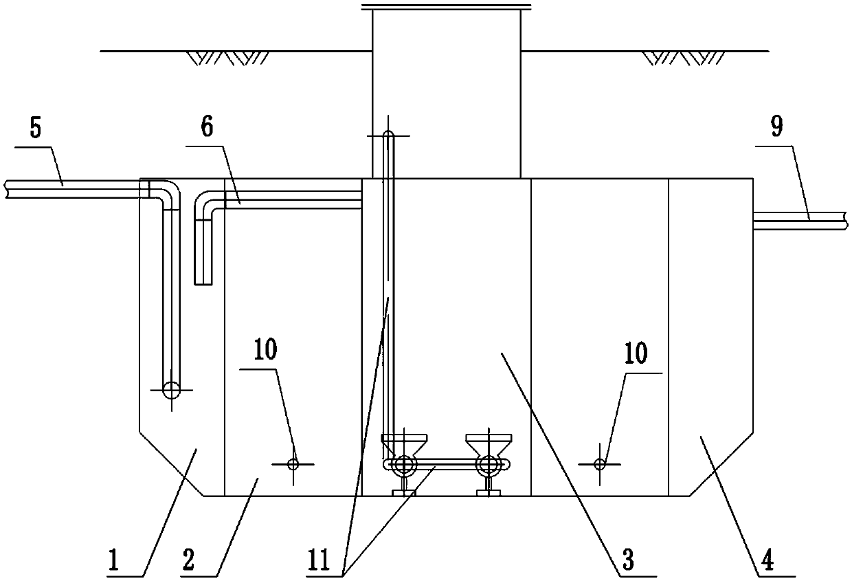 Wastewater and garbage integrated treatment method and device for cold areas