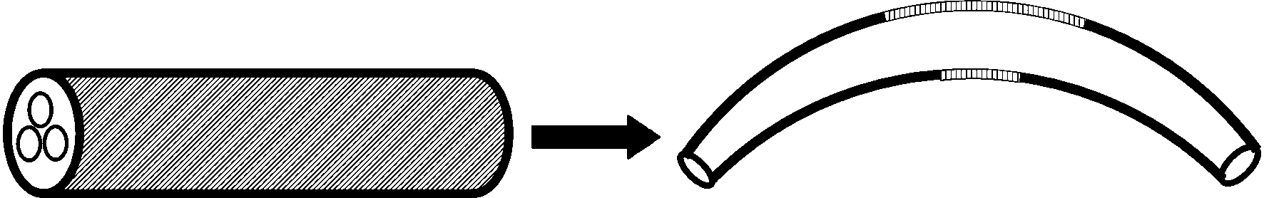 Temperature-sensing color-changing cable