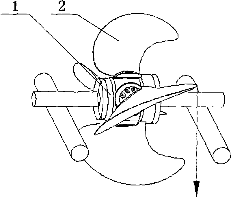 Static balancing method of whole propeller combination of adjustable pitch propellers