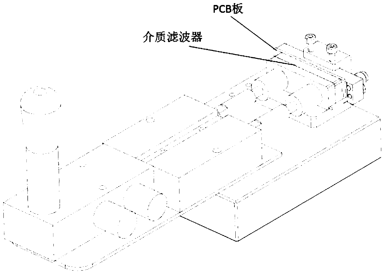 Test fixture and test method of dielectric waveguide filter