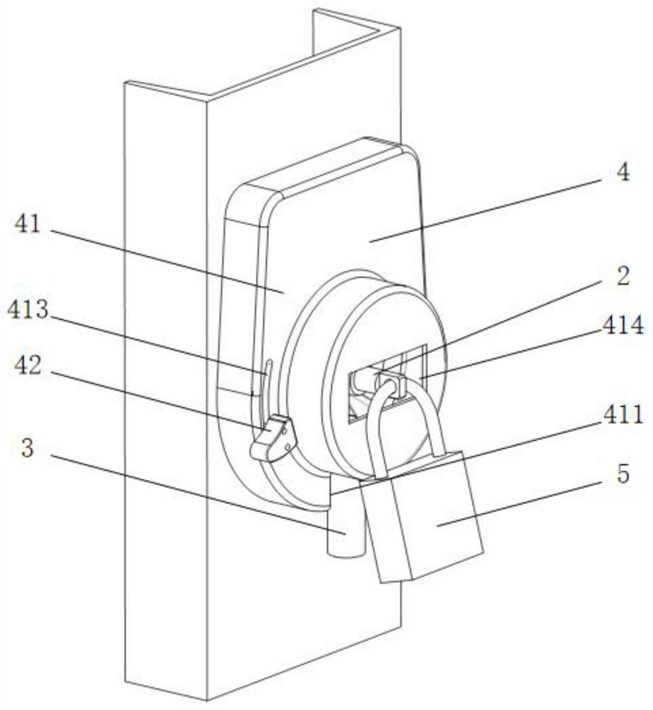 Ground wire lock device