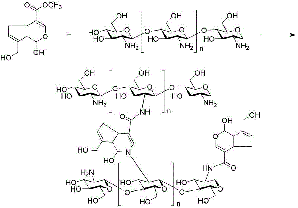 Preparation method of bio-functionalized chitosan hydrogel