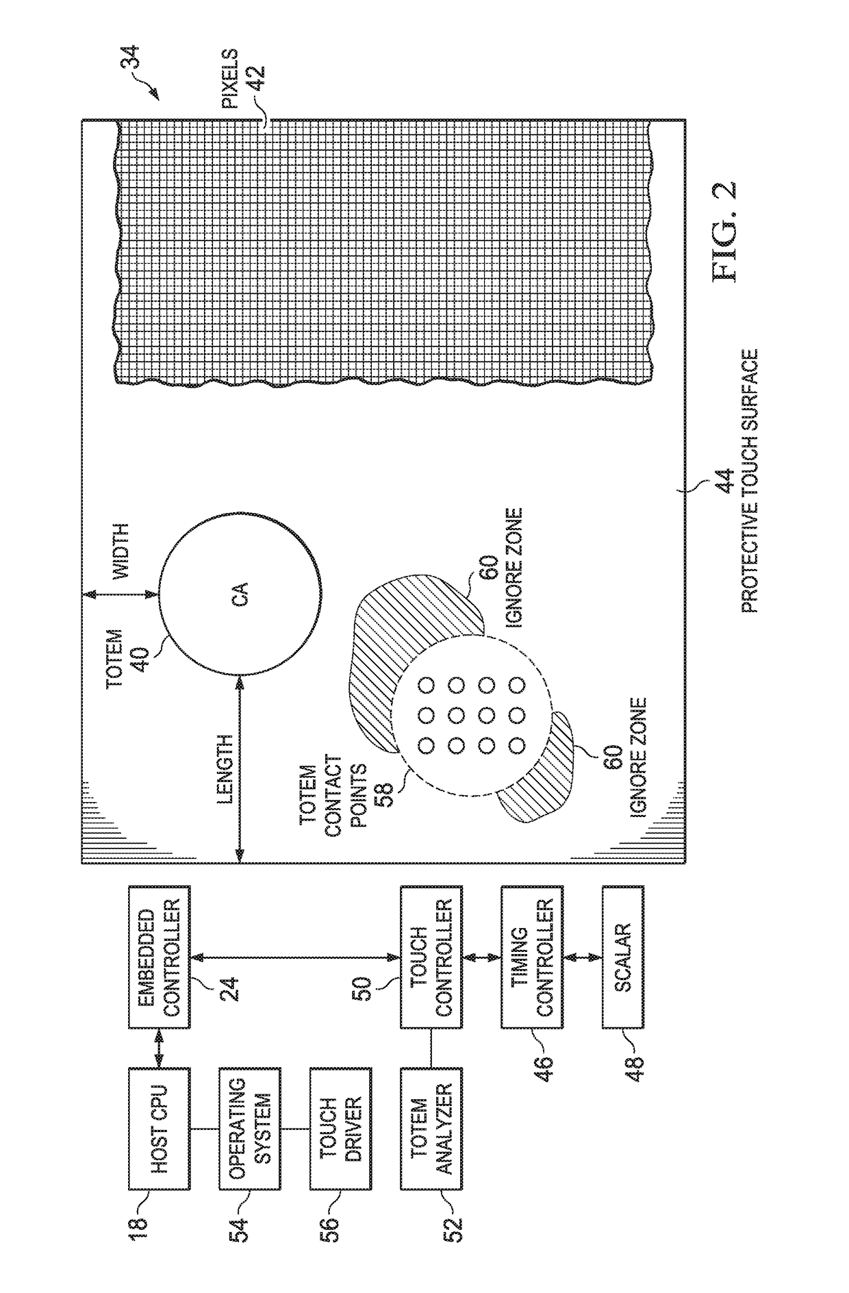 Information Handling System Capacitive Touch Totem Management