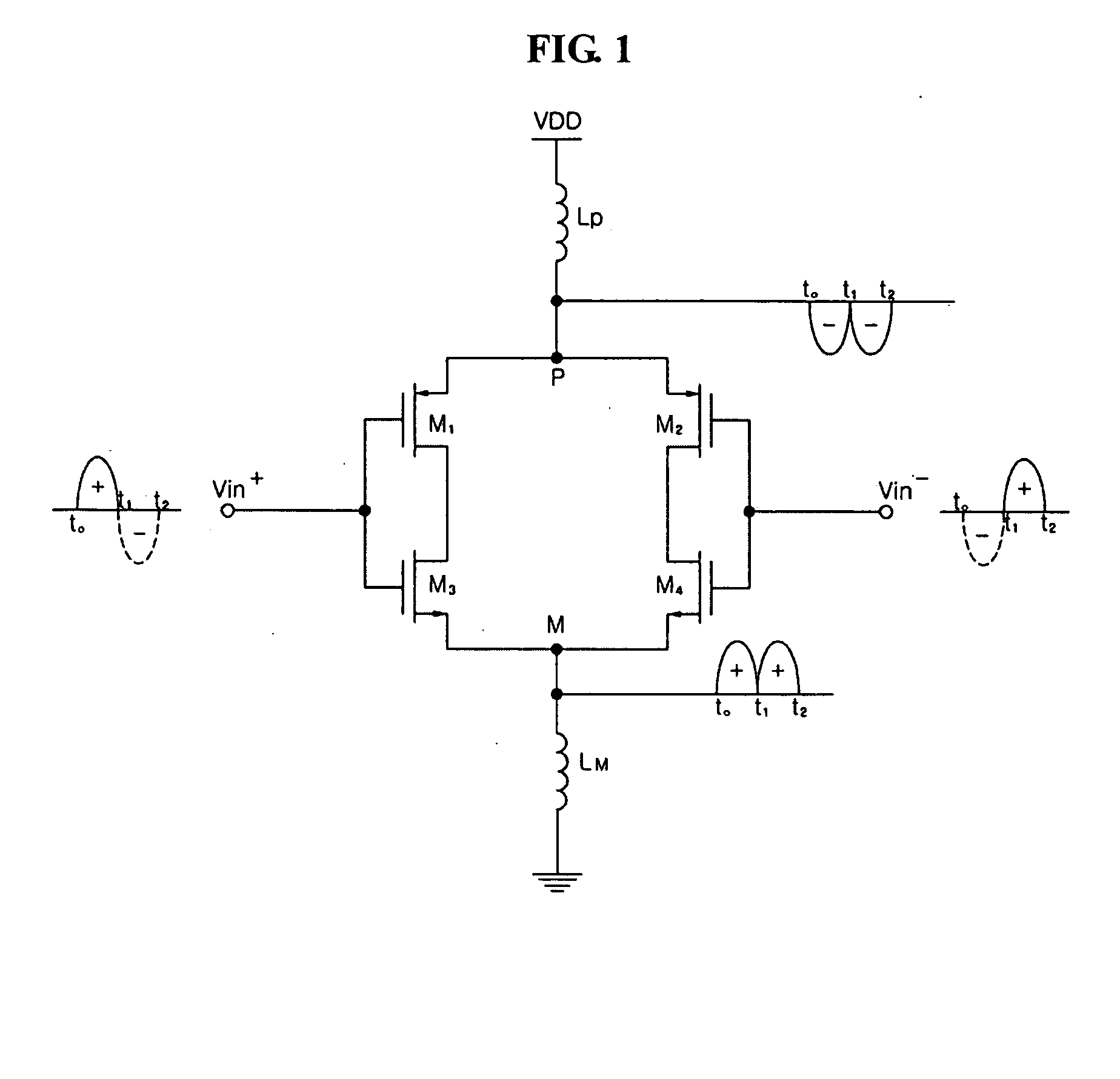 Push-push voltage controlled oscillator for obtaining differential signals