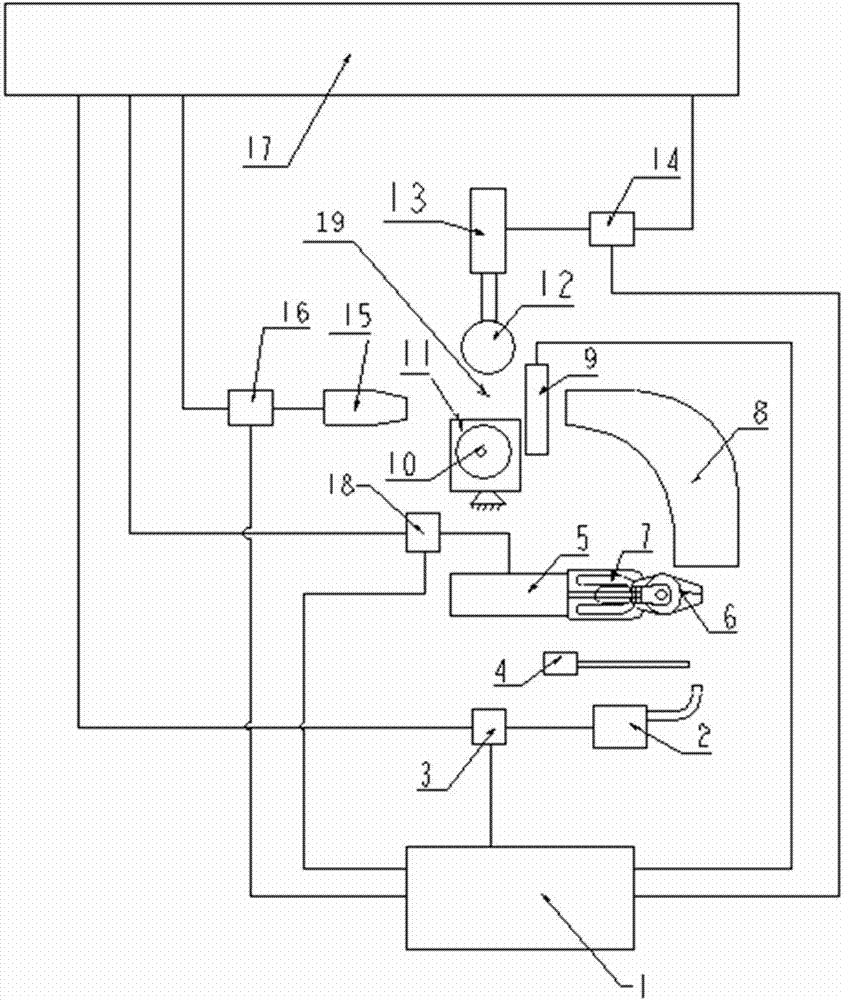 Weft drawing device of air jet loom