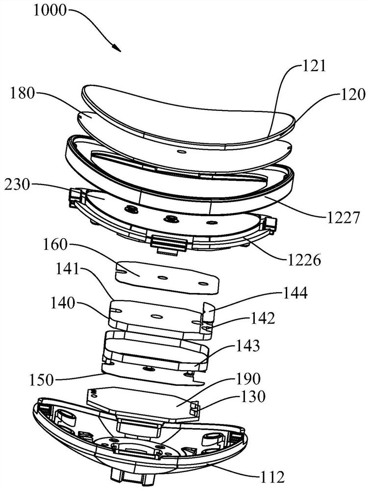 Massage assembly for massager and massager