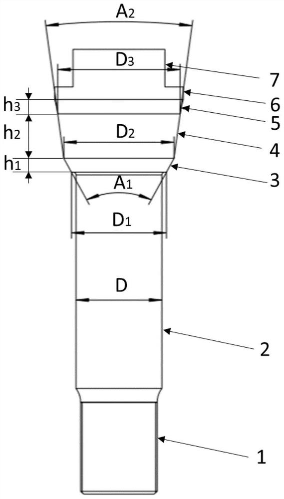 Aluminum alloy drawing type friction plug repair welding joint and machining method thereof