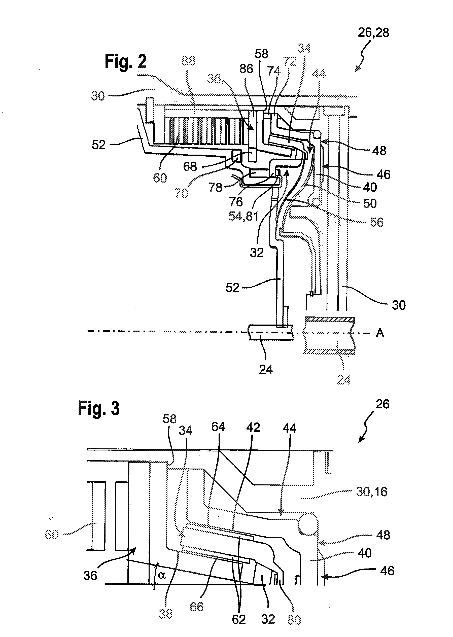 Switching device for a motor vehicle transmission and method for actuating a motor vehicle transmission