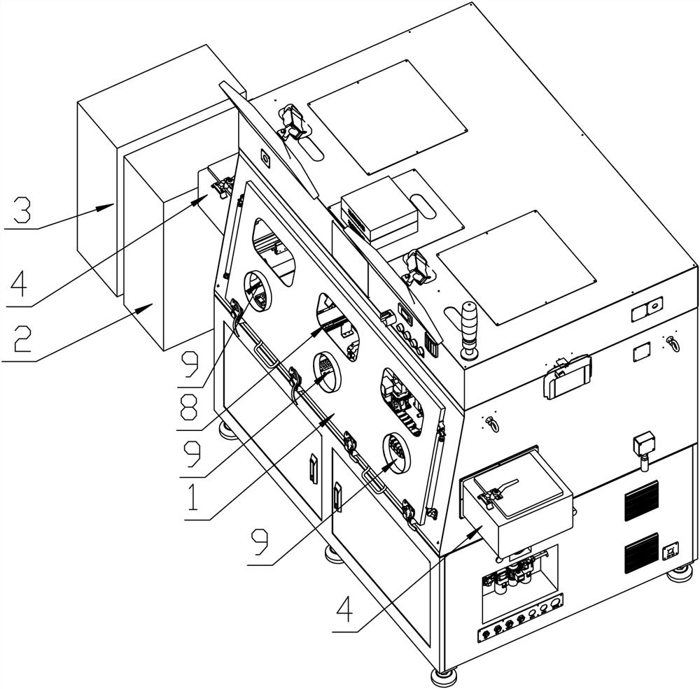 Chip temperature control test board and temperature control test method thereof