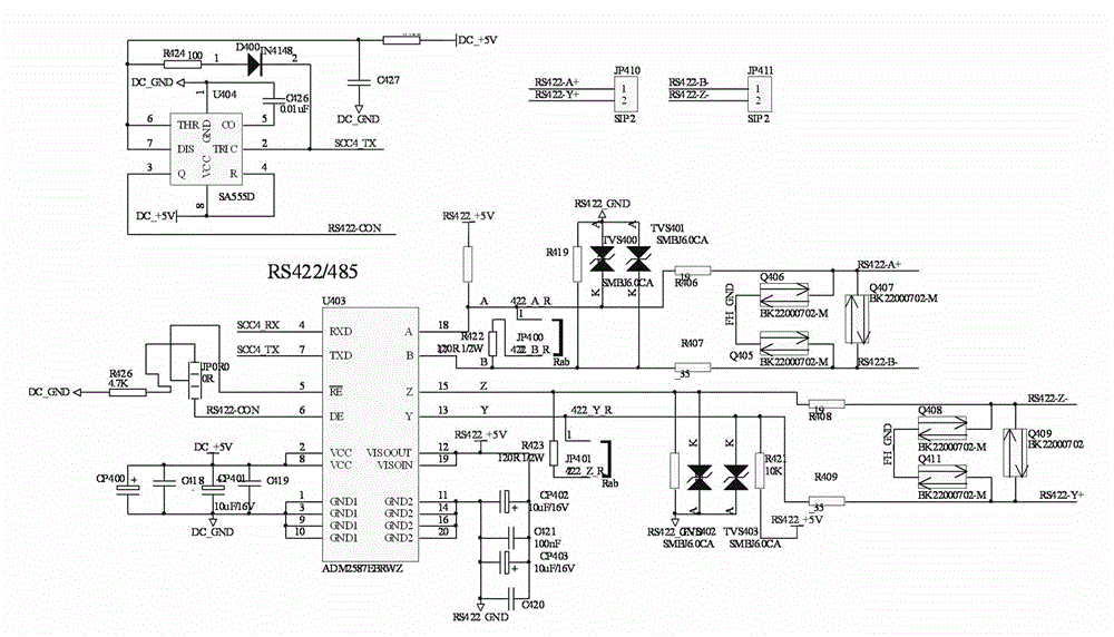 Multifunctional communication interface machine device based on PowerPC embedded system