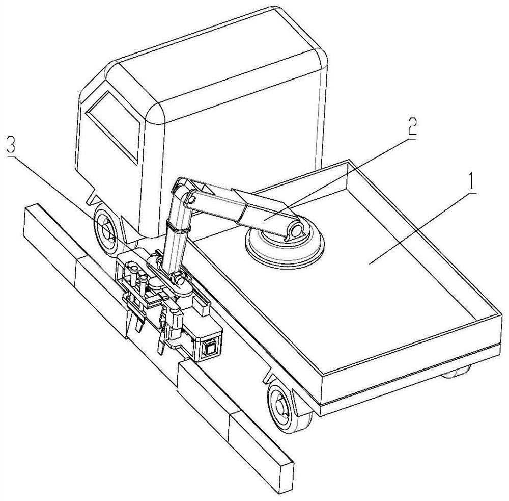 Shearing device for tree root hair at road traffic stone