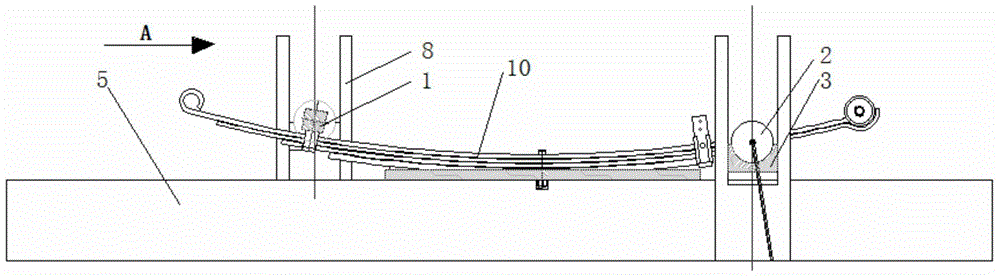 Equipment and method for assembling plate spring clamp