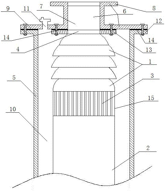 Downward sucking submersible electric pump