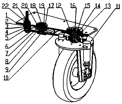 Steering wheel direction moving mechanism