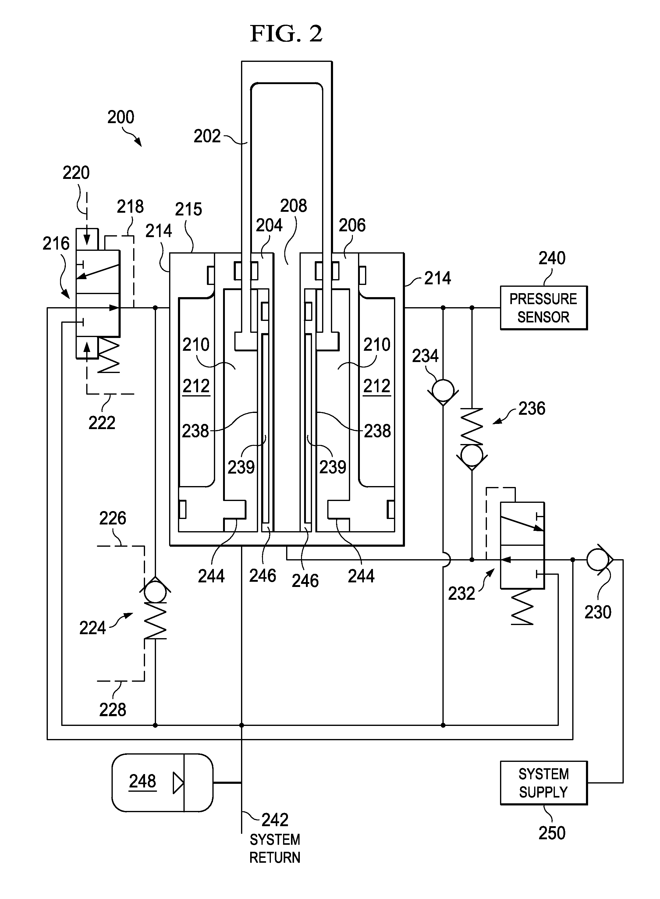 Hydraulic Strut Assembly for Semi-Levered Landing Gear
