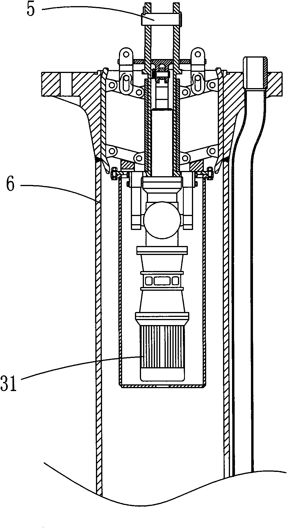 Shaft-well drill rod lifter