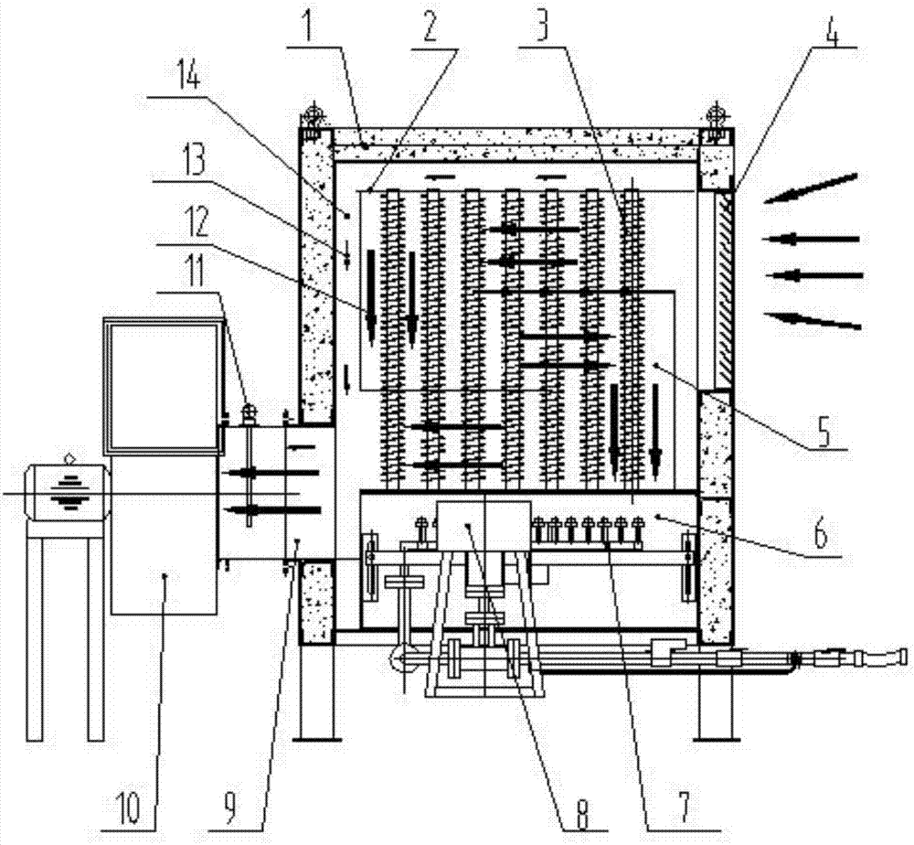 Finned-tube hot air gas furnace