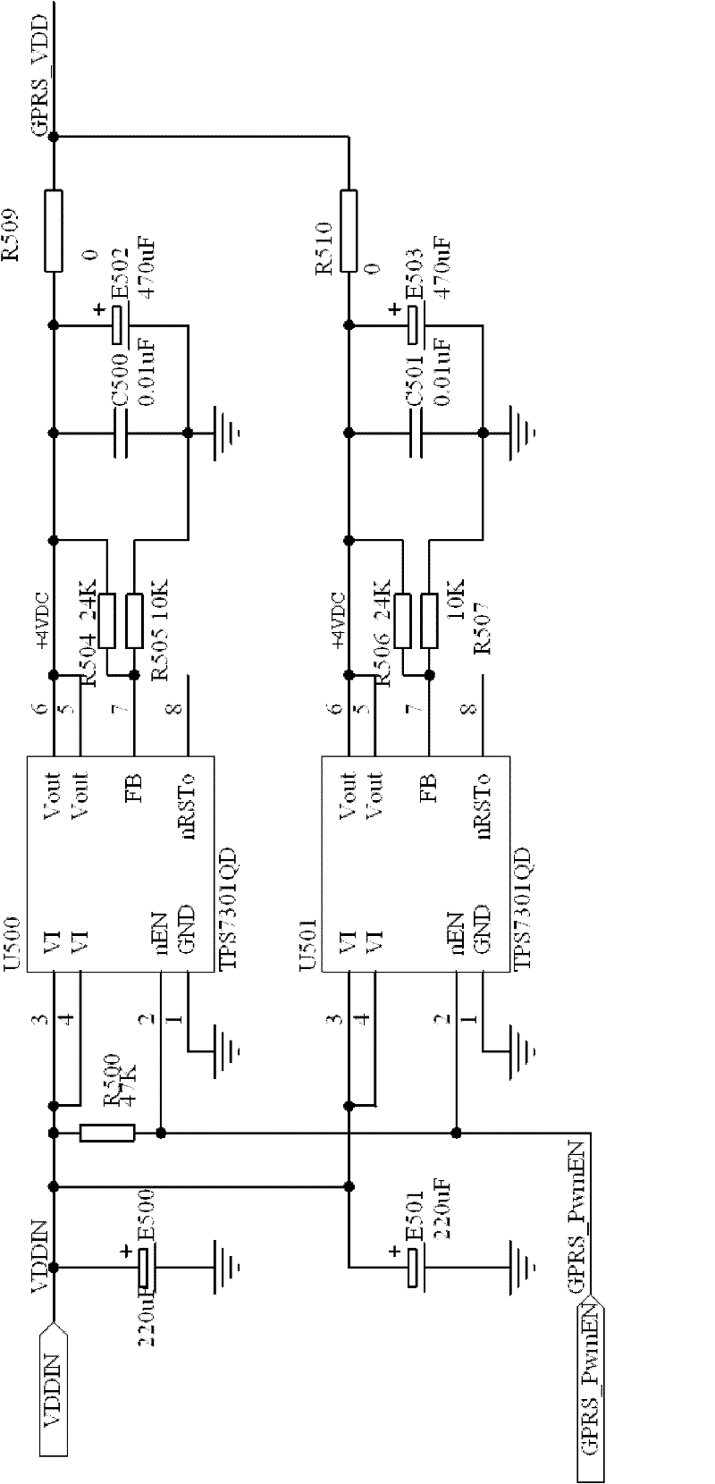 Power supply control system of field on-line monitoring device