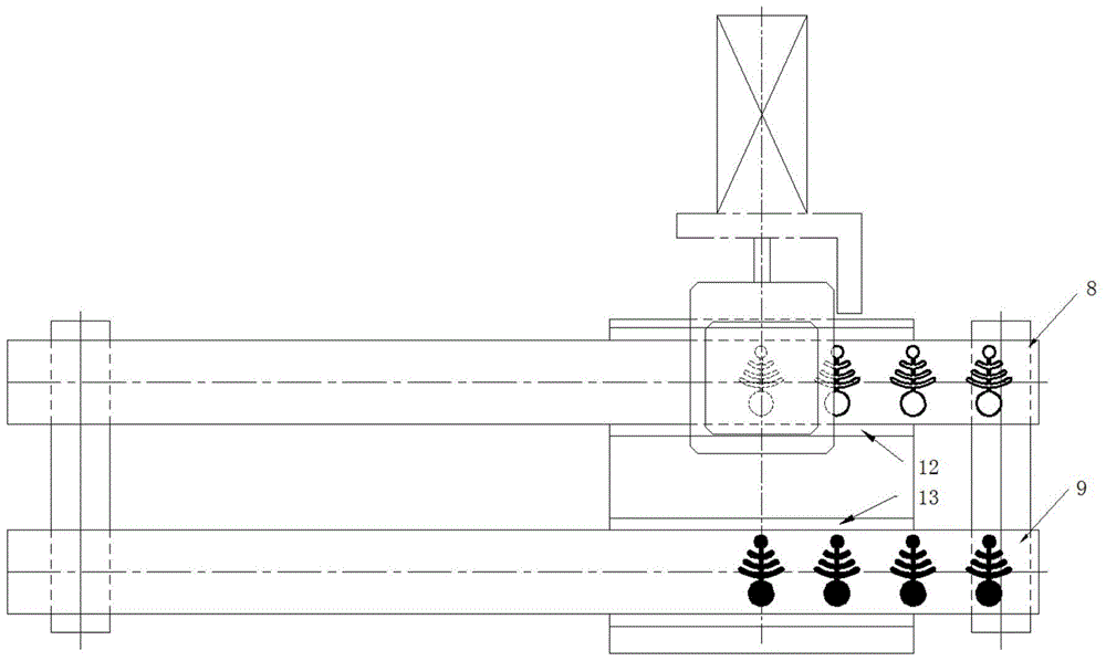 A strip-shaped metal layer film punching device and method thereof