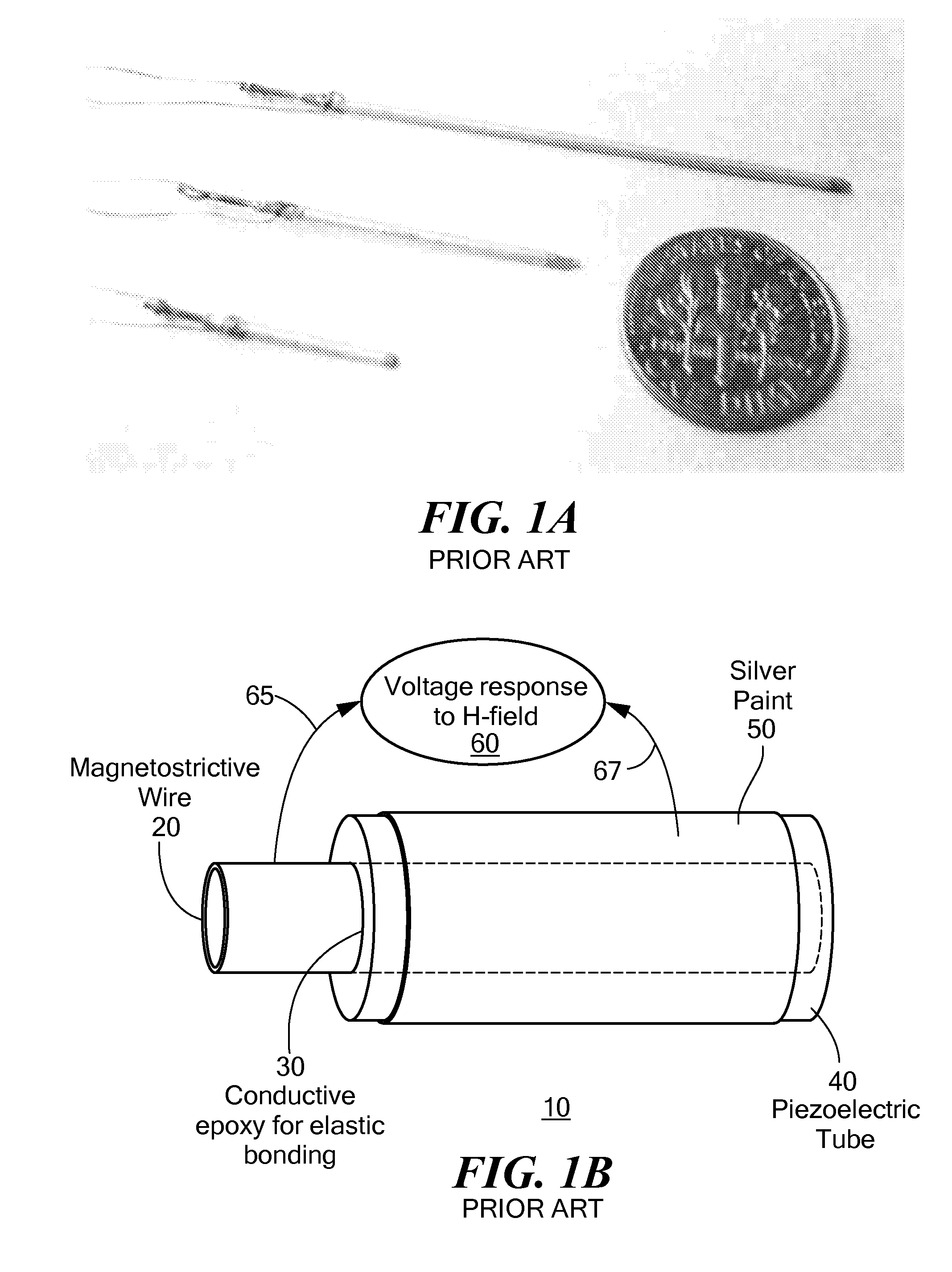 Magnetoelectric Pickup Element for Detecting Oscillating Magnetic Fields