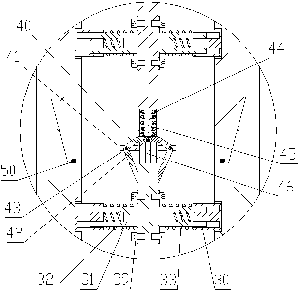 Oil drilling system with drilling fluid in and out