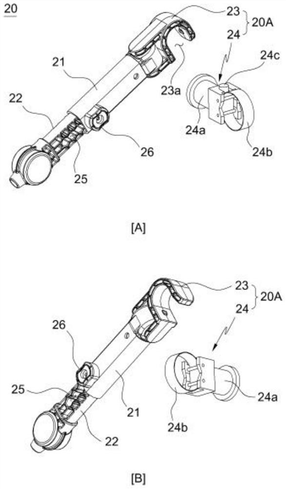 Riding device including driving unit for non-powered vehicle body
