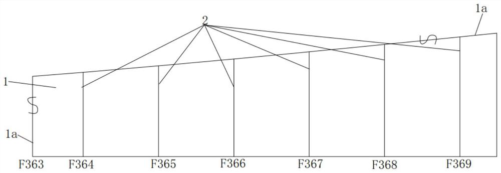 A normal construction method for the outer plate of a ship's bow section