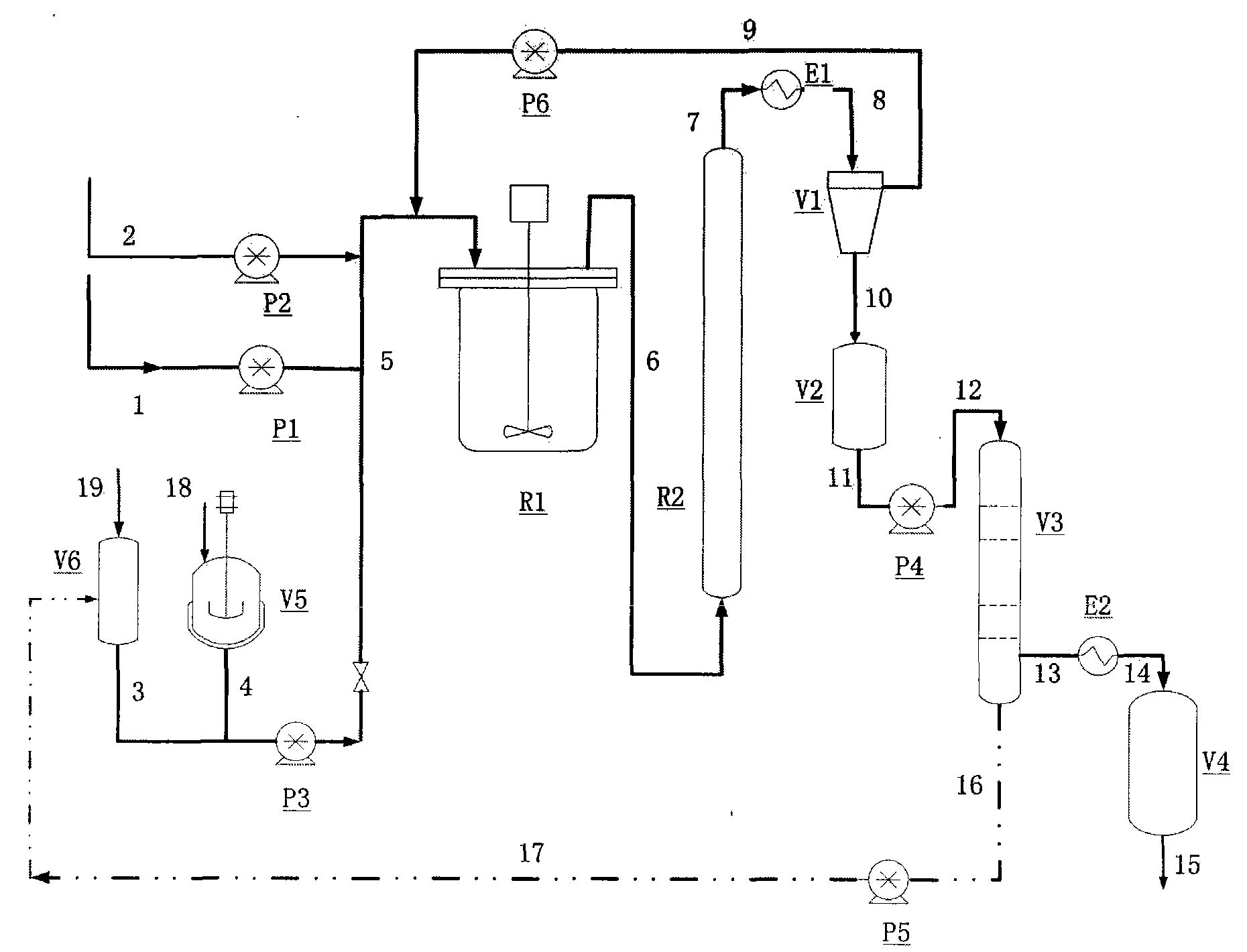 Process for continuously preparing cyclic carbonate