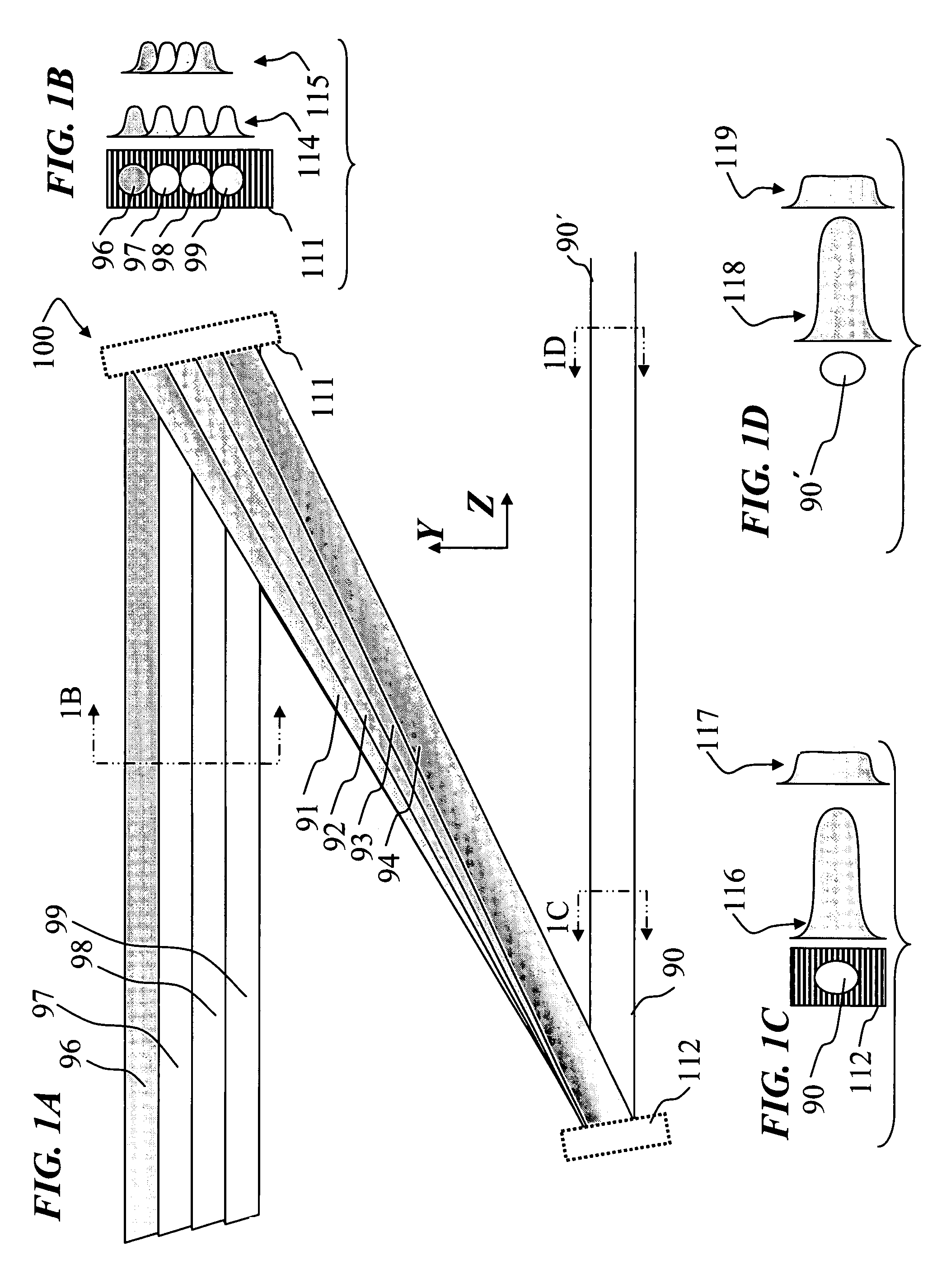 Method and apparatus for spectral-beam combining of high-power fiber lasers