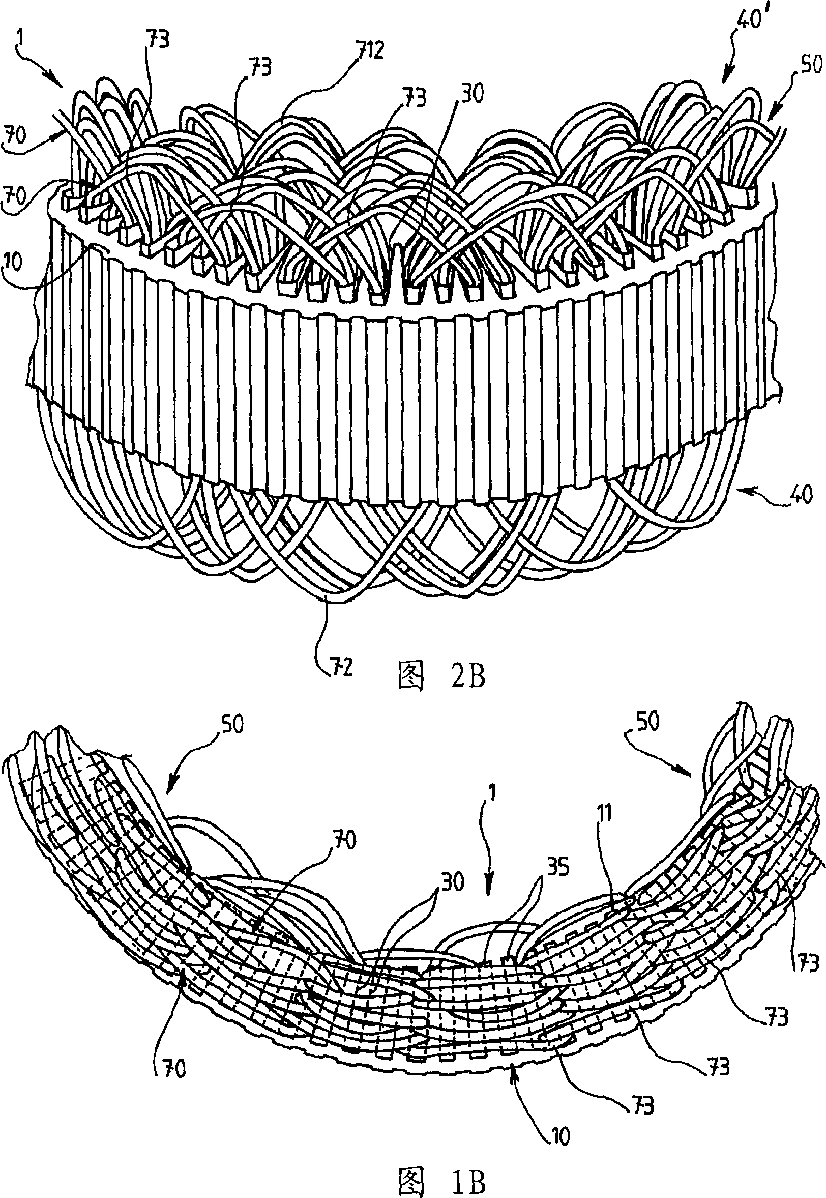 Method for inserting a coil in a polyphase rotating electrical machine stator, and associated stator