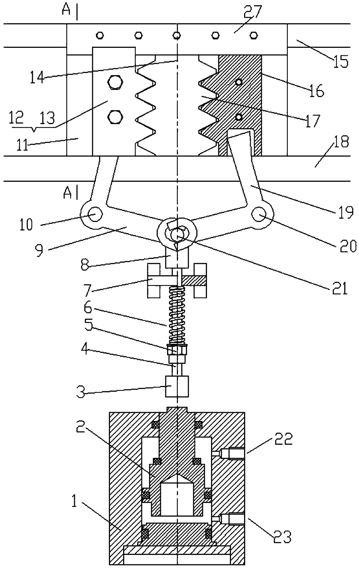 A safety braking device for rack and pinion lifting equipment