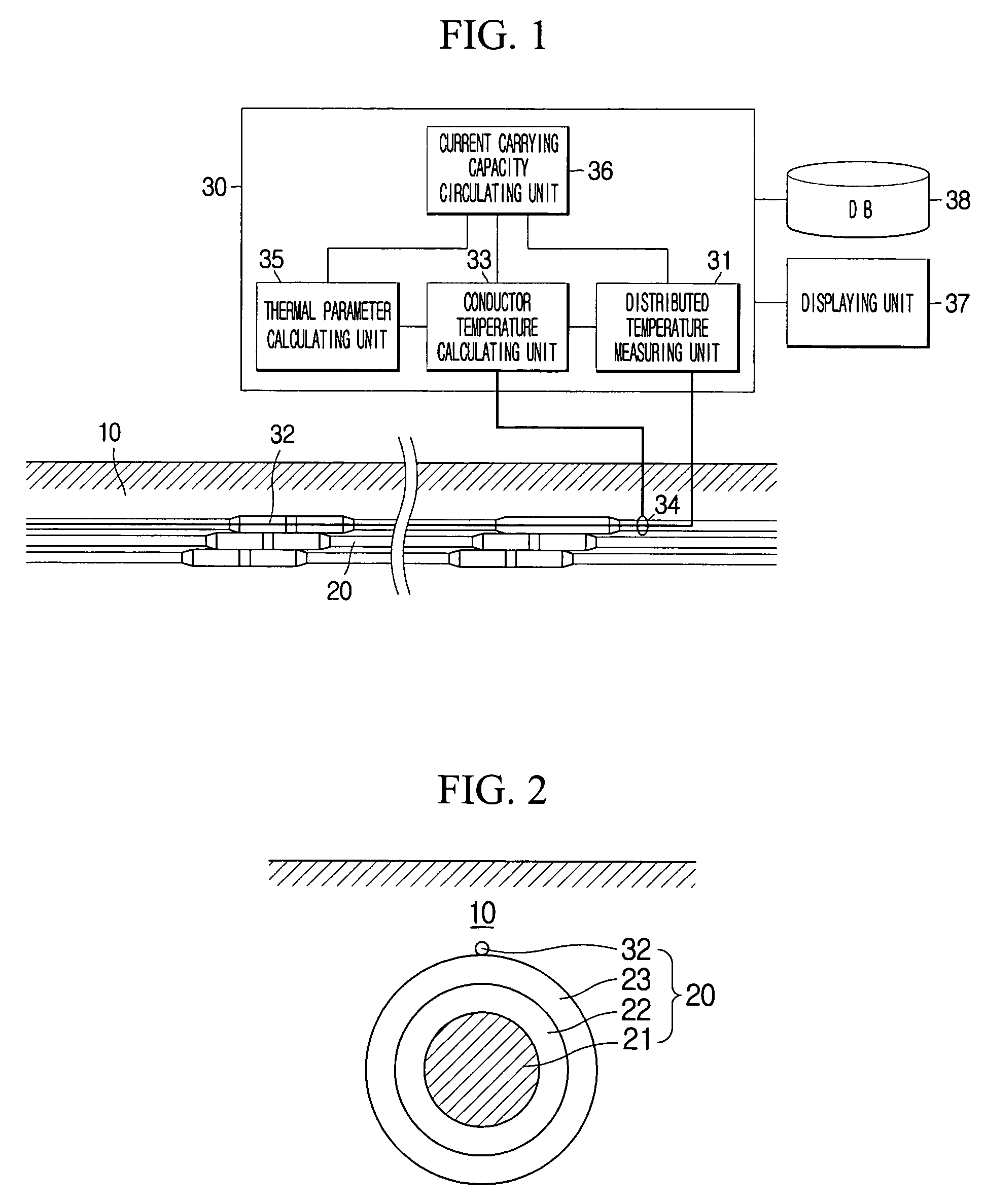 Apparatus and method for analysis of electric power transmission link status having function of real-time evaluating thermal parameters outside the link