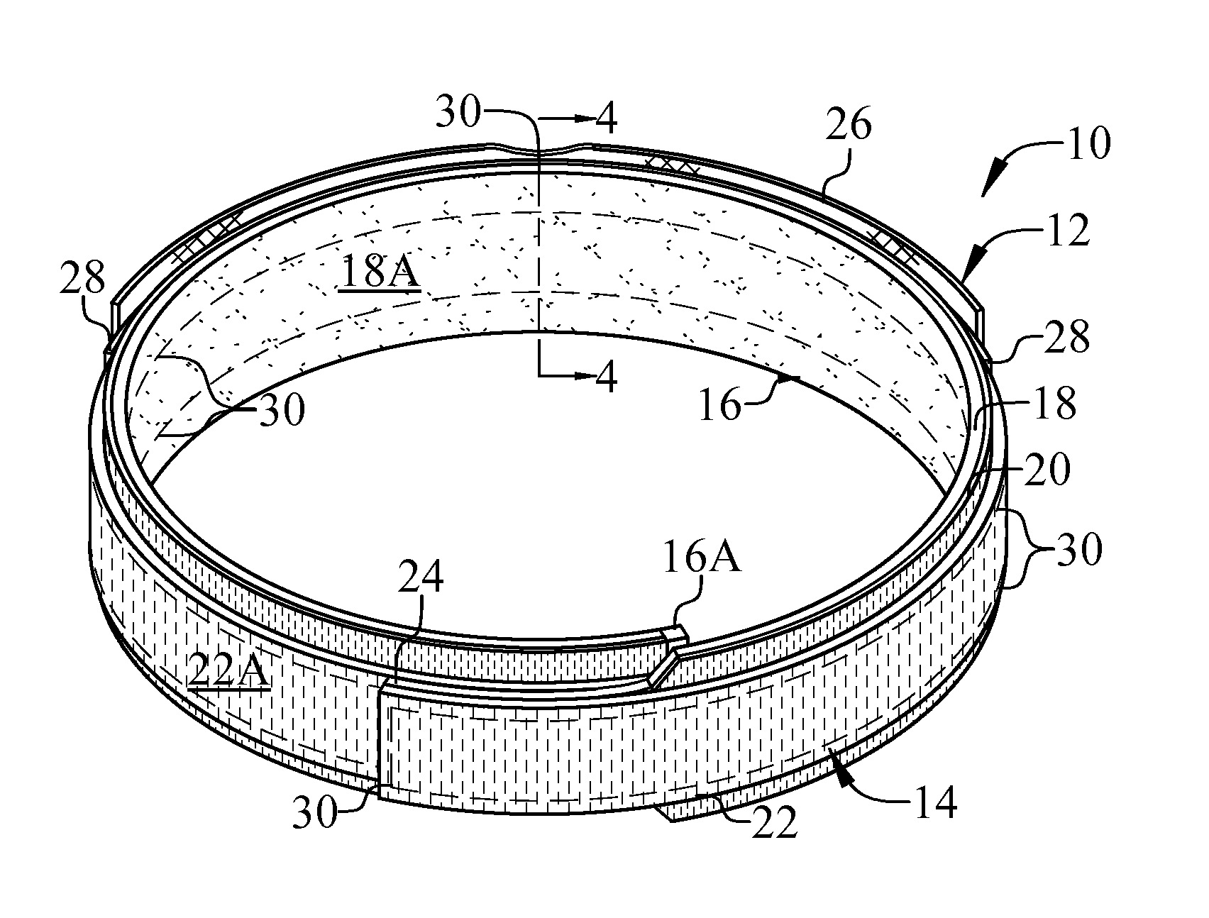 Sacroiliac belt and composite structure