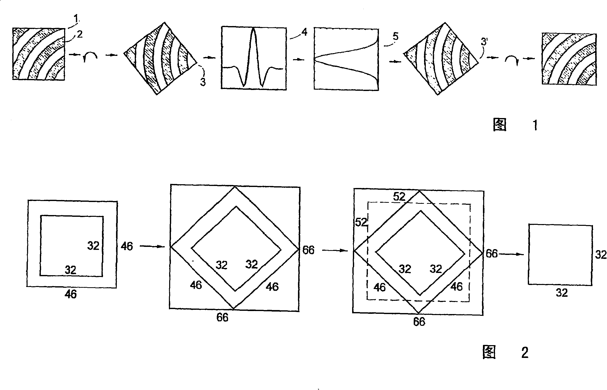 Method of filtering an image with bar-shaped structures