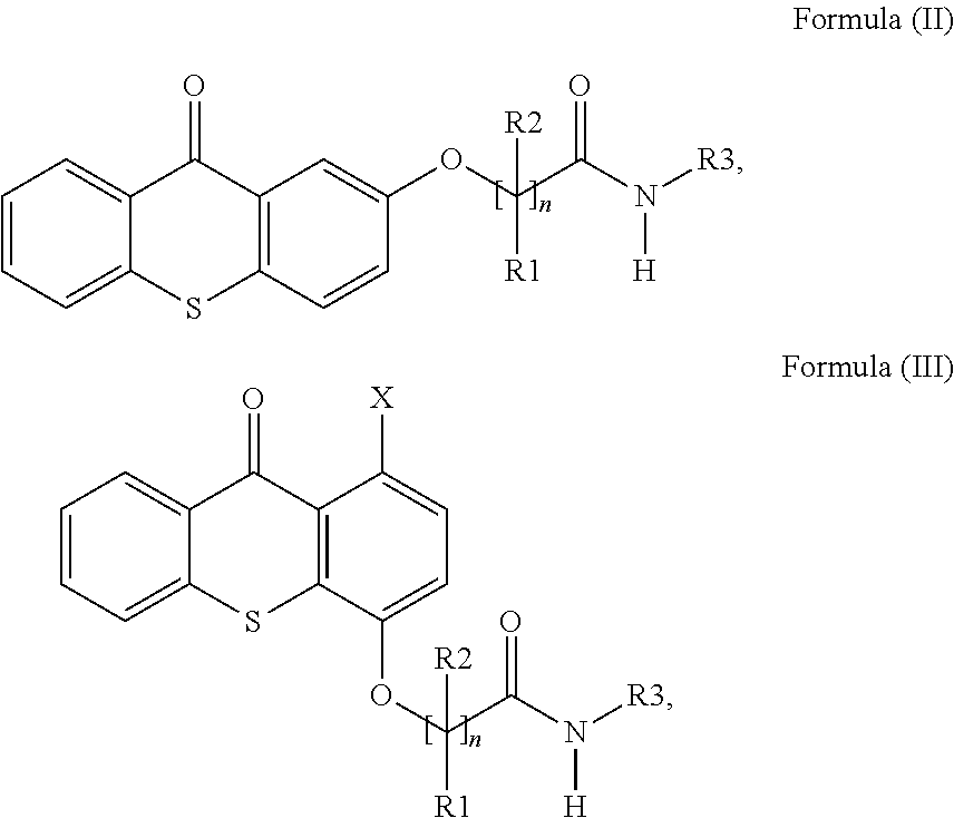 Polymerizable thioxanthones