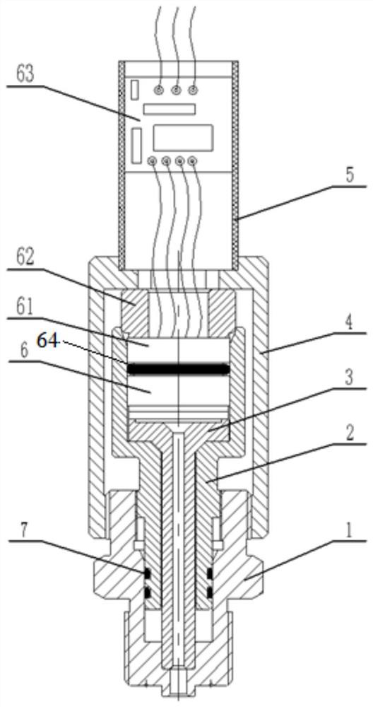 Device convenient to disassemble, reliable in sealing and suitable for pressure transmitter spare part test