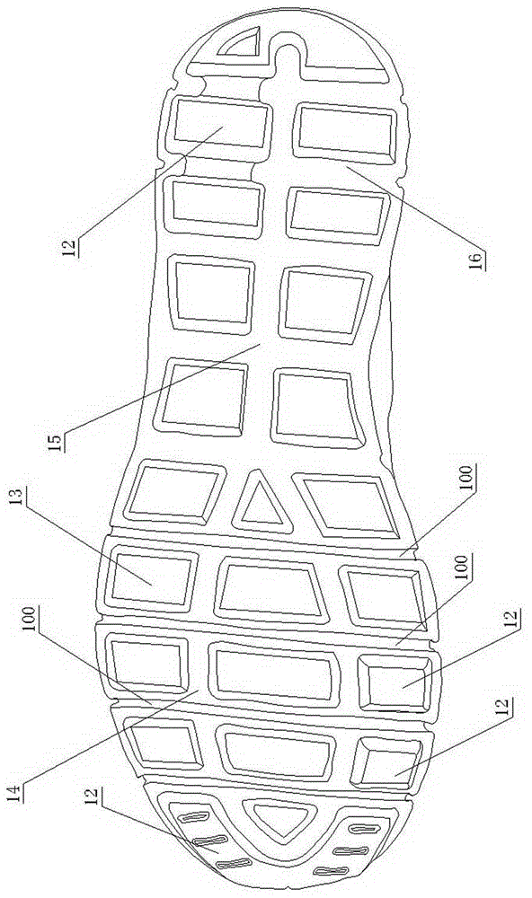 A light running shoe with novel structure