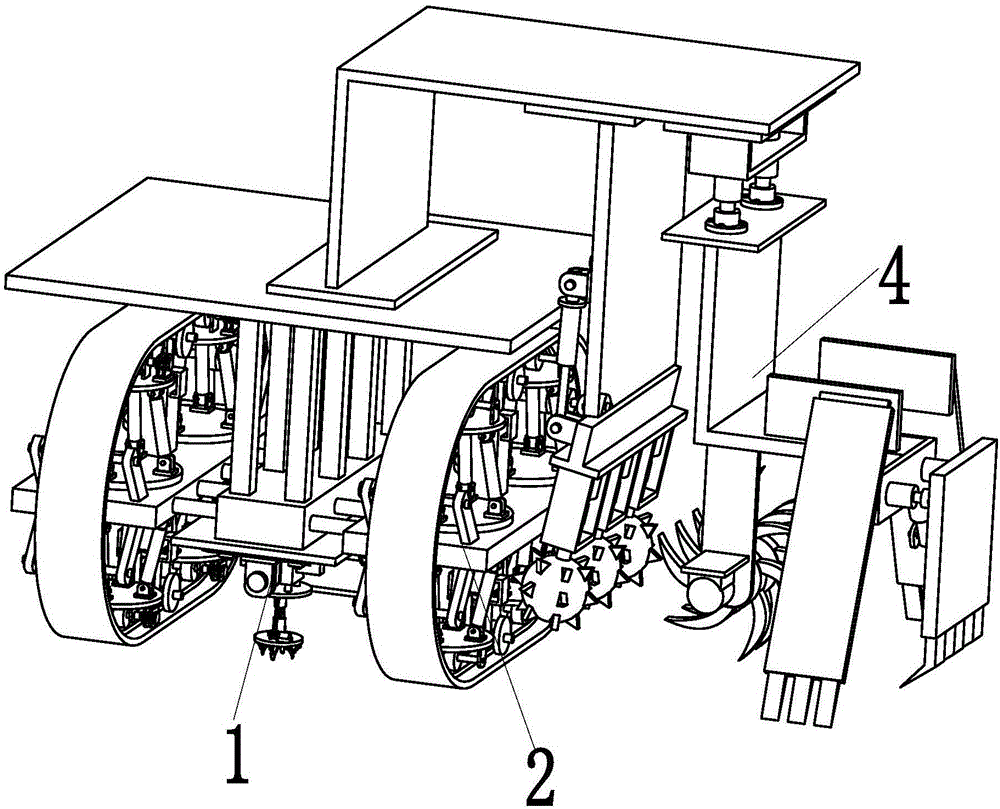 Automatic treatment equipment for power train rail