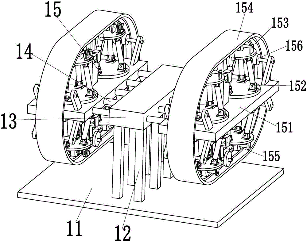 Automatic treatment equipment for power train rail