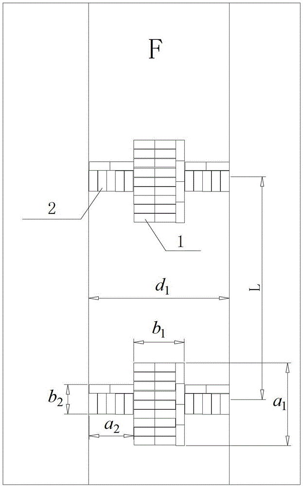 Crossed building block wall body supporting method for reinforcing forefield abandoned roadway